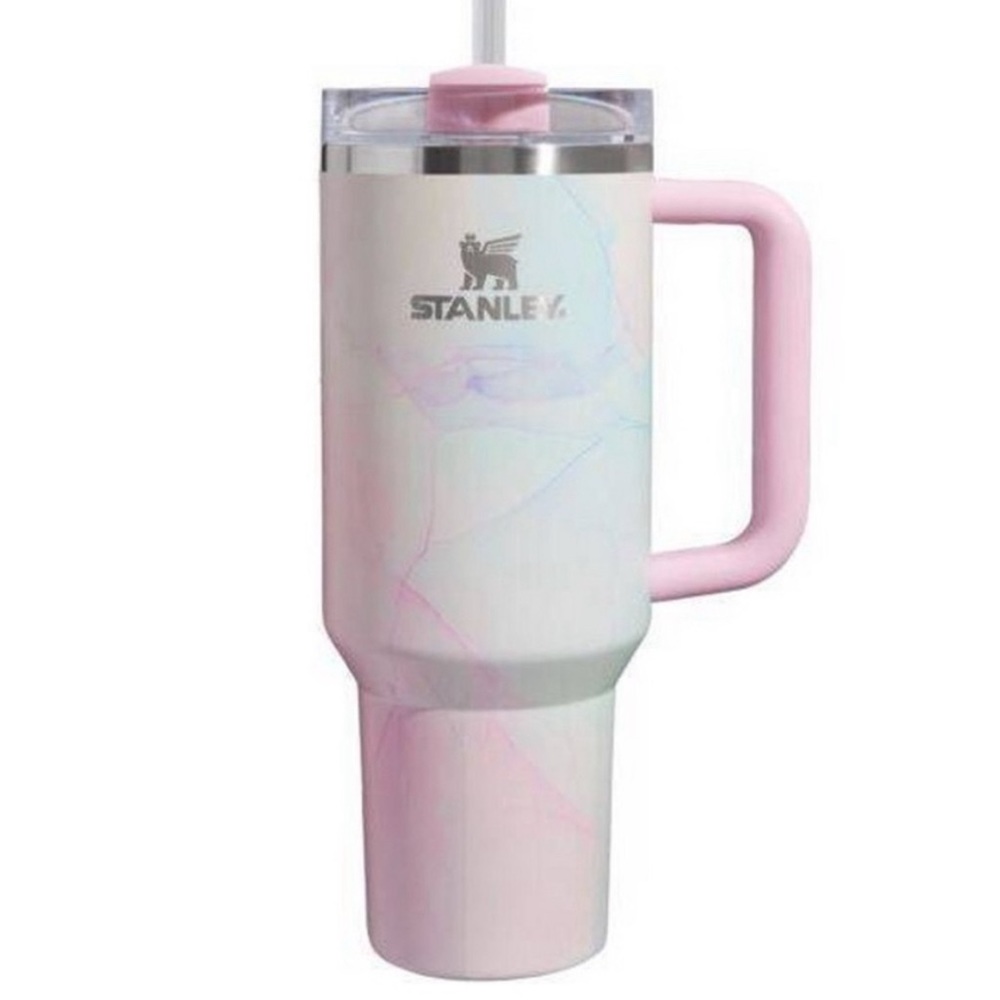 NWT Limited Edition Stanley 40oz H2.0 Flowstate Tumbler Watercolor Tulle
